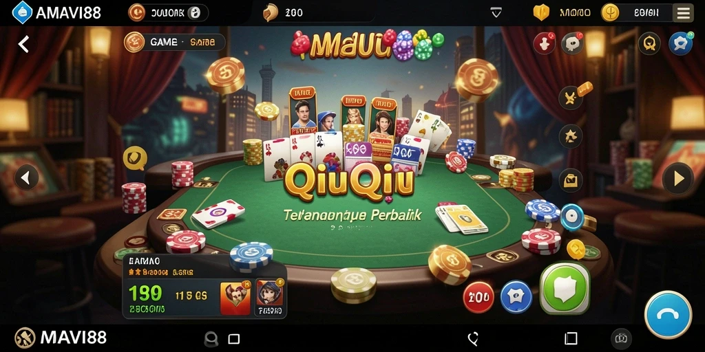 Screenshot gameplay QiuQiu yang seru dan menarik di AMAVI88.