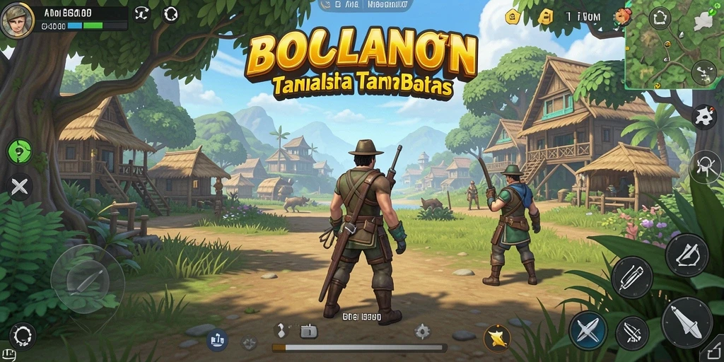 Screenshot gameplay BOLA07 menampilkan dunia terbuka yang memukau dan penuh petualangan.