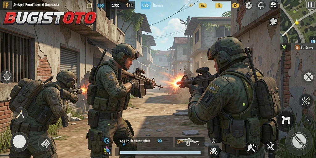 Gameplay mendebarkan dari BUGISTOTO dengan aksi FPS yang intens.