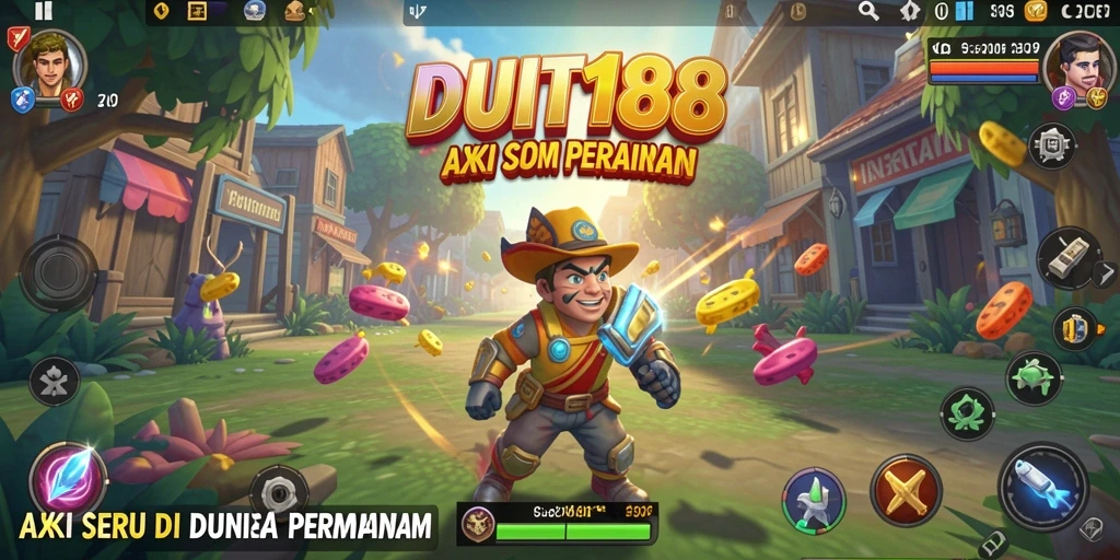 Tangkapan layar menunjukkan aksi mendebarkan dari DUIT188 saat bertarung.