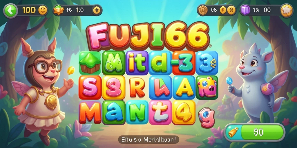 Tampilan gameplay FUJI66 yang seru dan penuh warna.