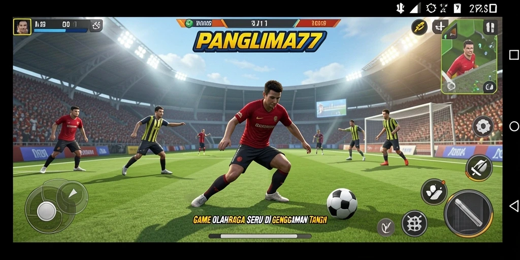 Tampilan gameplay PANGLIMA77 yang penuh aksi dan seru.