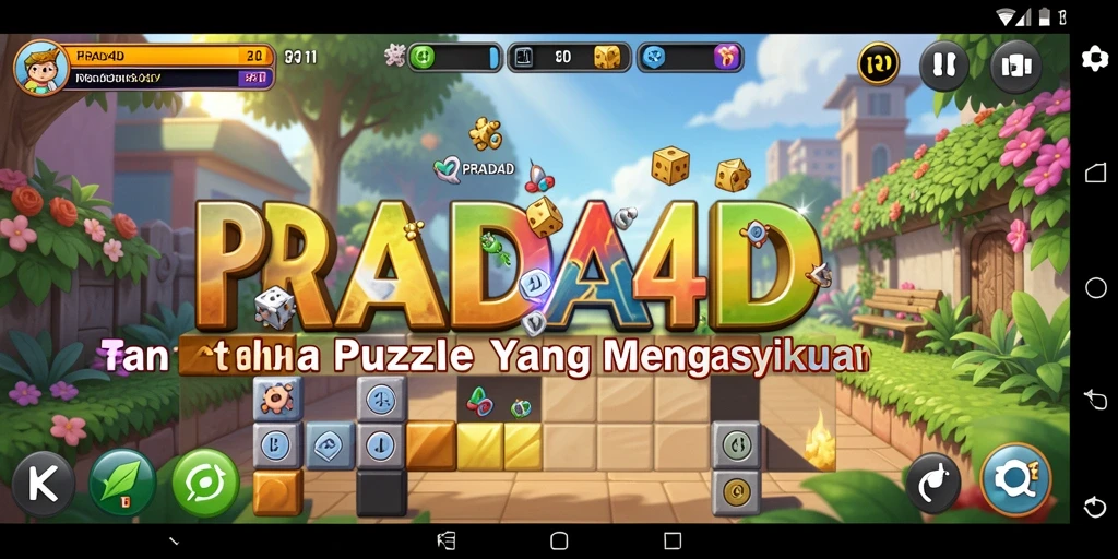 Screenshot gameplay PRADA4D menampilkan keseruan menyelesaikan teka-teki Puzzle.