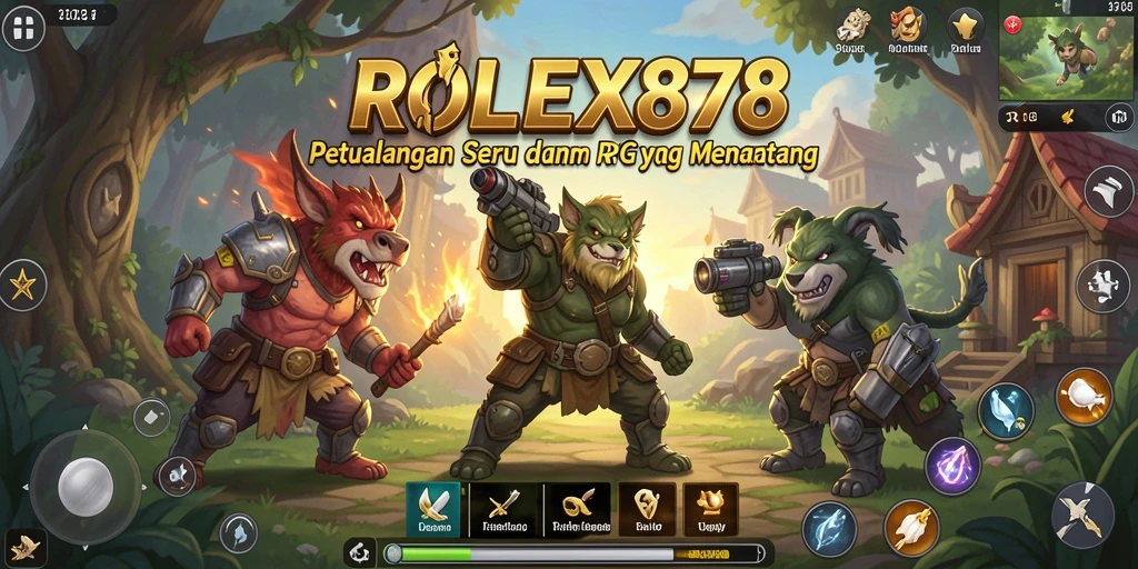 Screenshot gameplay ROLEX878 yang menunjukkan aksi seru RPG.
