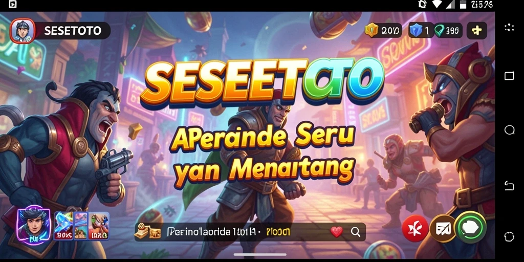 Tangkapan layar gameplay SESETOTO yang seru dan penuh aksi.