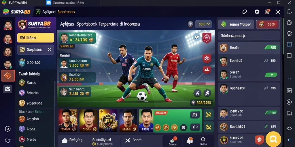 Tampilan menarik dari gameplay sportsbook SURYA88.