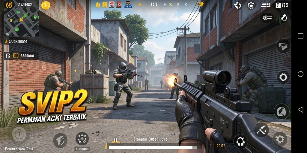 Tampilan aksi seru dalam gameplay SVIP2 yang memikat.