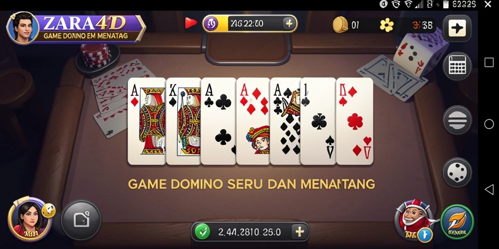 Tampilan gameplay seru dan interaktif di ZARA4D.